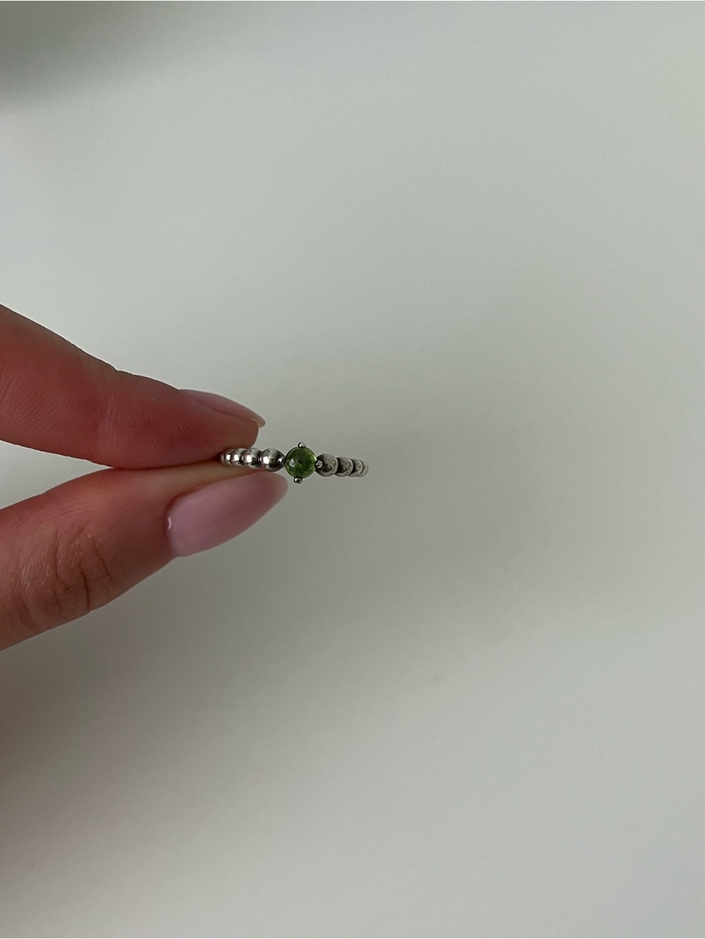 Peridot Pandora Ring, 925 ale (silver) and size 48